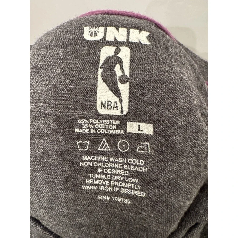 UNK Los Angeles Lakers T Shirt Mens Large Gray Purple NBA Basketball Tee